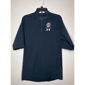 Under Armour Shirt Mens Small Loose Fit University South Carolina S/S 1/4 Zip